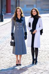 Kate Middleton and Crown Princess Mary of Denmark at the Danner Crisis Centre in Copenhagen 02/23/2022