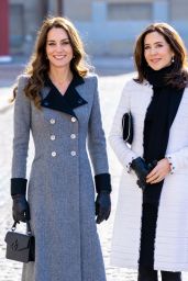 Kate Middleton and Crown Princess Mary of Denmark at the Danner Crisis Centre in Copenhagen 02/23/2022