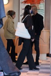 Kendall Jenner Wearing a Monochrome Outfit - Los Angeles 02/02/2022