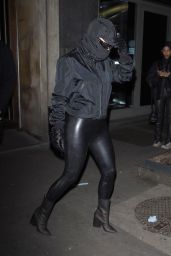 Kim Kardashian Wearing All-black Outfit - Airport in Milan 02/25/2022