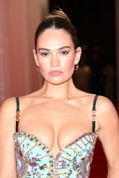 Lily James - Versace Fashion Show in Milan 02/25/2022