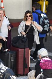 Lucy Hale at LAX Airport in LA 02/10/2022