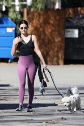 Lucy Hale - Heads to a Park in LA 02/02/2022