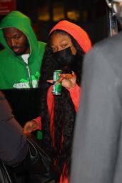 Megan Thee Stallion - Leaves Her Hotel in New York 02/16/2022