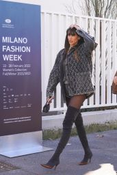 Melissa Satta – Diesel Fashion Show at Milan Fashion Week 02/23/2022