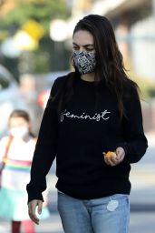 Mila Kunis in Casual Outfit - Beverly Hills 02/22/2022