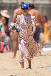 Natalie Portman - Wearing a Floral Summer Dress - Sydney 02/20/2022