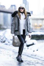 Olivia Palermo Winter Street Style - New York 01/30/2022