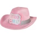 Party City Glitter Pastel Party Birthday Girl Fabric & Cardstock Cowboy Hat