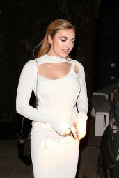 Peyton List in a White Dress - West Hollywood 02/08/2022