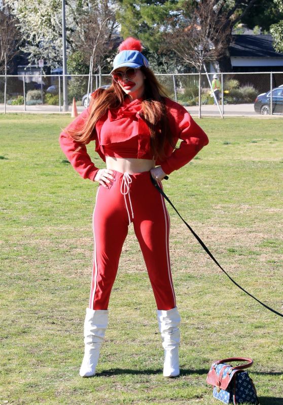 Phoebe Price at the Park in Los Angeles 02/04/2022