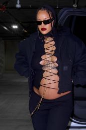 Rihanna Night Out Style - Beverly Hills 02/07/2022