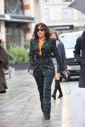Sandra Oh in a Floral Trouser Suit - London 02/21/2022