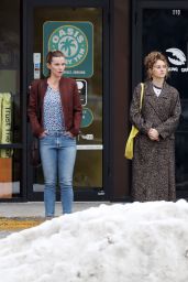 Shailene Woodley and Betty Gilpin - "Three Women" Set in Hudson Valley, New York 02/02/2022