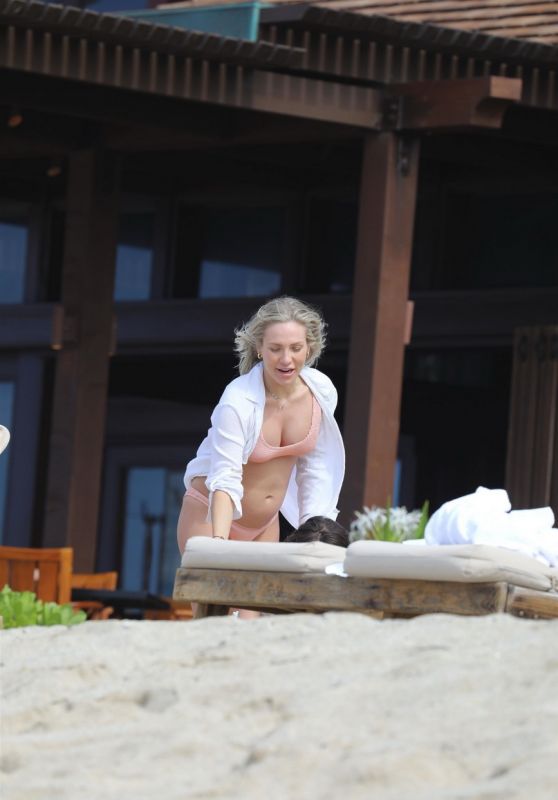 Sharna Burgess on the Beach in Hawaii 02/16/2022