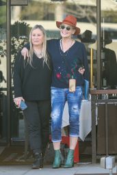 Sharon Stone at Via Alloro in Beverly Hills 02/01/2022