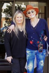 Sharon Stone at Via Alloro in Beverly Hills 02/01/2022