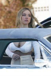 Sydney Sweeney - Photoshoot at a Gas Station in LA 02/05/2022