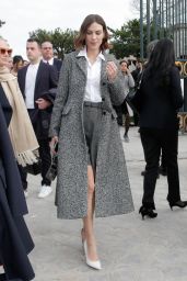 Alexa Chung - Leaving Dior Show at Paris Fashion Week 03/01/2022