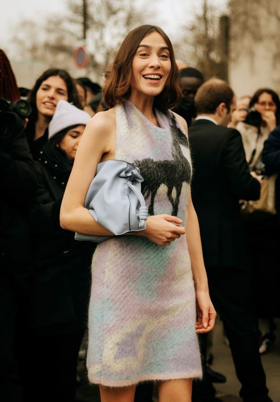 Alexa Chung - Loewe Fashion Show in Paris 03/05/2022