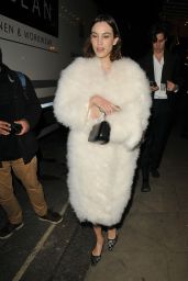 Alexa Chung Night Out Style - Covent Garden in London 03/10/2022