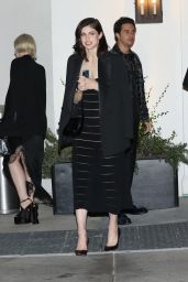 Alexandra Daddario - Leaving the Giorgio Armani Oscars Pre-party in Beverly Hills 03/26/2022