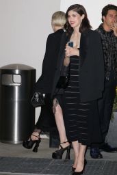 Alexandra Daddario - Leaving the Giorgio Armani Oscars Pre-party in Beverly Hills 03/26/2022