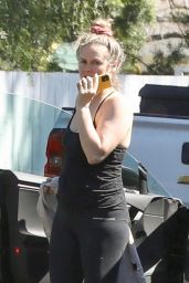 Alicia Silverstone in a Black Workout Outfit - Los Angeles 03/01/2022