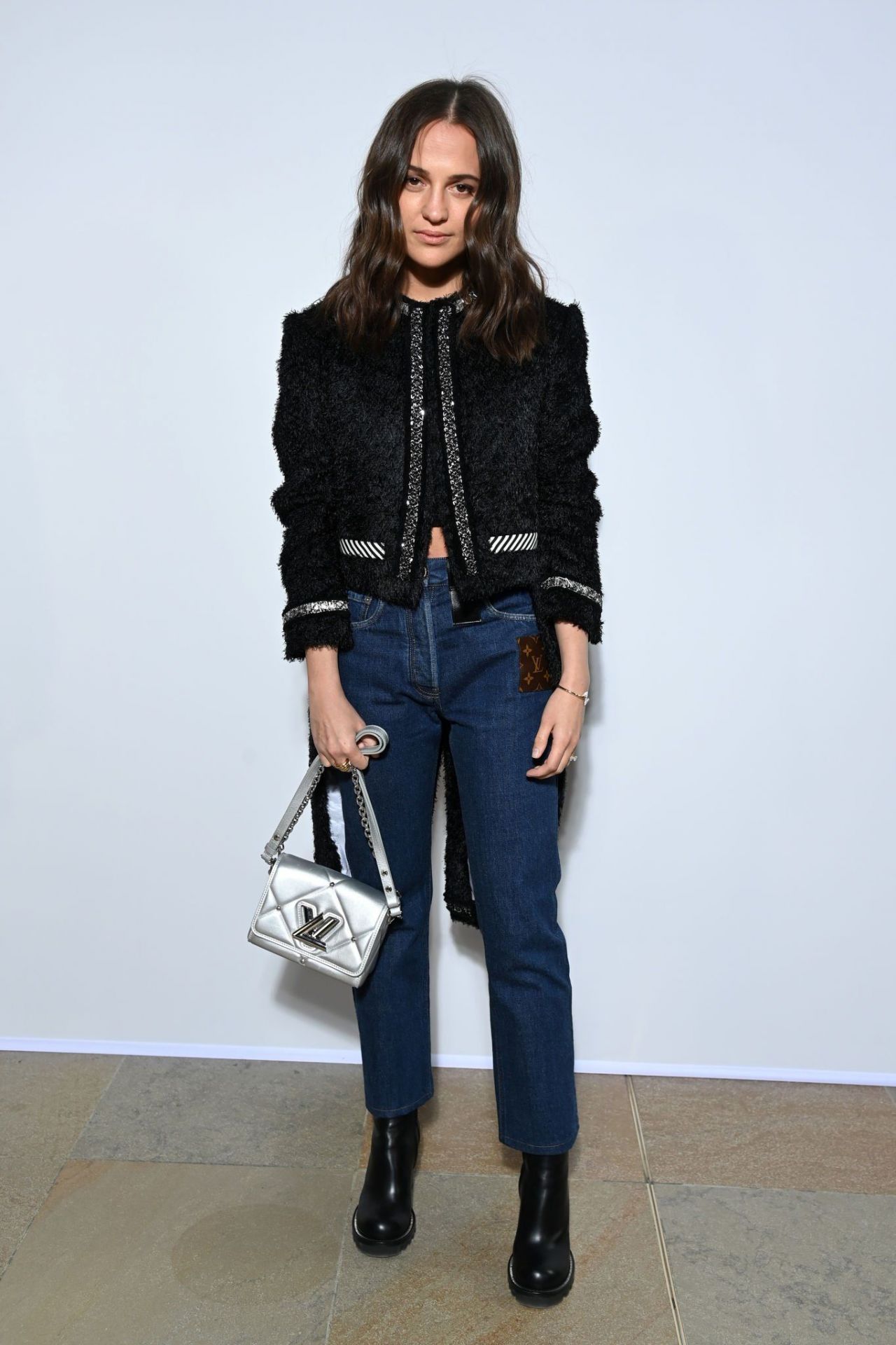 Alicia Vikander attending the Louis Vuitton show as part of Paris Fashion  Week Womenswear Spring/Summer 2022 in Paris, France on October 05, 2021.  Photo by Aurore Marechal/ABACAPRESS.COM Stock Photo - Alamy
