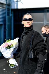 Bella Hadid - Exits of the Balenciaga Fashion Show in Paris 03/06/2022
