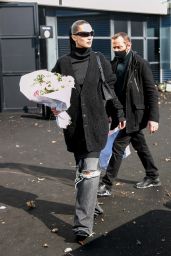 Bella Hadid - Exits of the Balenciaga Fashion Show in Paris 03/06/2022