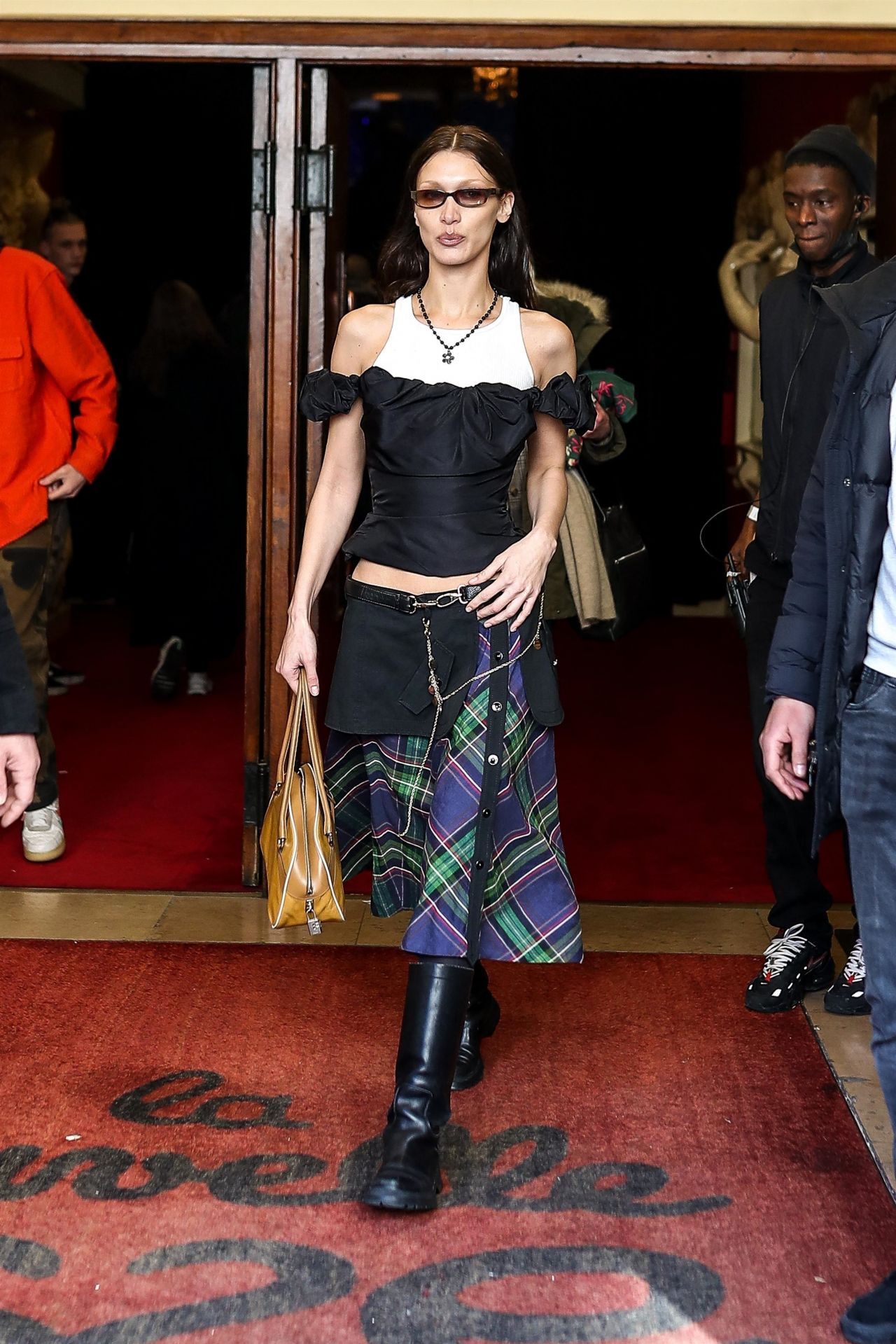 Bella Hadid wears a creation for the Vivienne Westwood ready-to-wear  Spring/Summer 2023 fashion collection presented Saturday, Oct. 1, 2022 in  Paris. (Photo by Vianney Le Caer/Invision/AP Stock Photo - Alamy