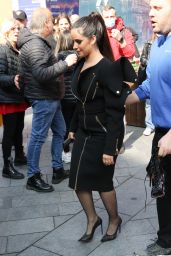 Camilla Cabello in a Stylish Black Dress - London 03/25/2022