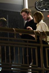 Camille Rowe and Theo Niarchos at Sushi Park in West Hollywood 03/01/2022