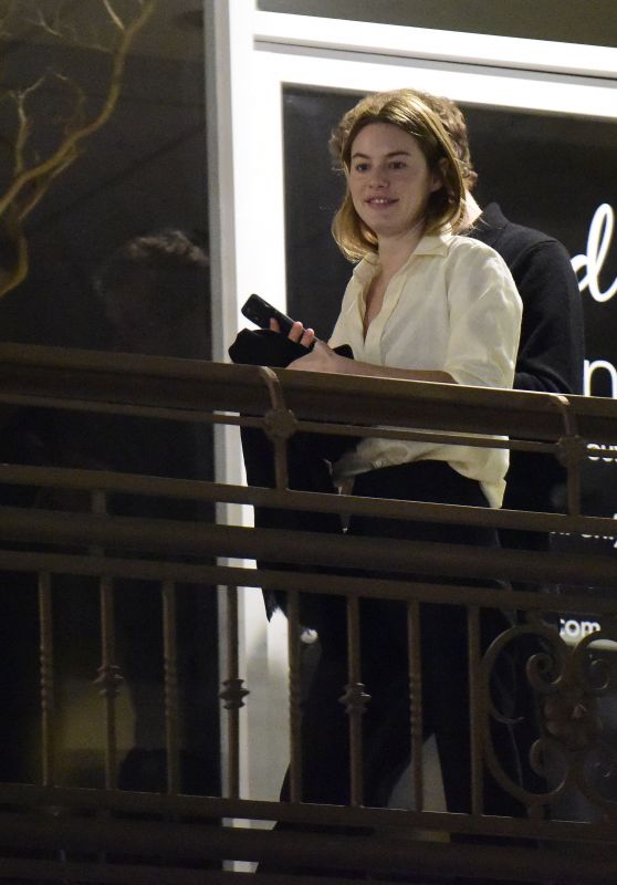 Camille Rowe and Theo Niarchos at Sushi Park in West Hollywood 03/01/2022