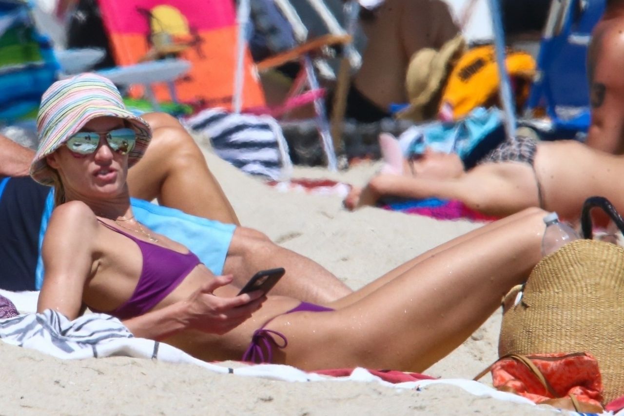 Candice Swanepoel Wears Tiny Purple Bikini for Beach Day in Brazil: Photo  4789037, Bikini, Candice Swanepoel Photos