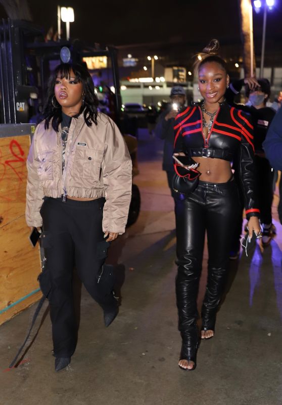 Chloe Bailey and Normani - Arrive at the Lakers Game in LA 03/03/2022