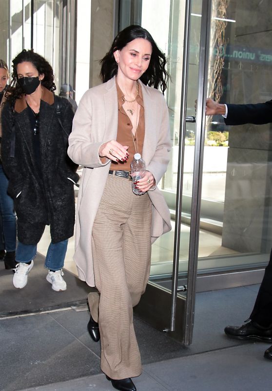 Courteney Cox - Leaves The Howard Stern Show in NYC 03/02/2022