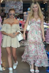 Ella Rose and Elena Belle - Shopping at Kitson in Beverly Hills 03/10/2022