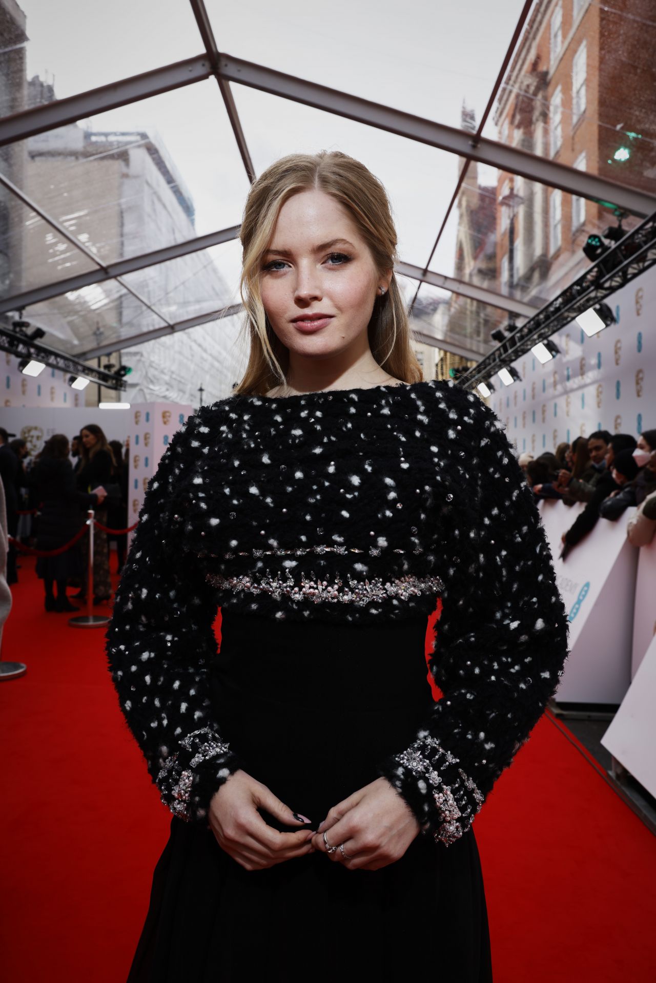 Ellie Bamber – EE British Academy Film Awards 2022 • CelebMafia