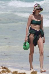 Elsa Hosk - Walking on the Beach in Tulum 03/19/2022