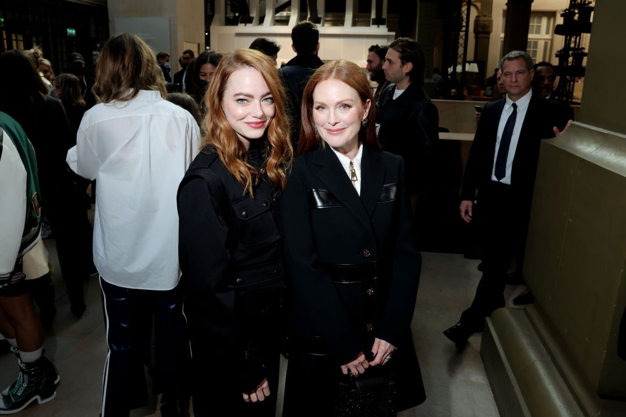 Emma Stone at the Louis Vuitton Fashion Show in Paris: IN or OUT? - Tom +  Lorenzo