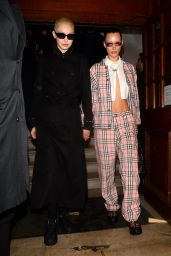 Gigi Hadid and Bella Hadid at Burberry Fashion Show in London 03/11/2022