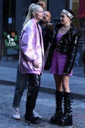 Gigi Hadid - Maybelline Commercial Filming in NYC 03/21/2022