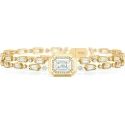 Independent Icon Yellow Gold and Diamond Bracelet
