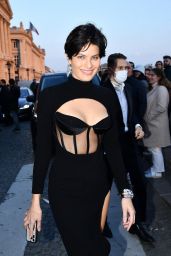 Isabeli Fontana in a Black Dress - Paris 03/05/2022