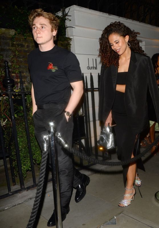Jessica Plummer and Ben Hardy - Leaving the Dunhill Pre-bafta Dinner & Party in London 03/09/2022