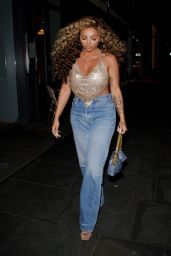 Jesy Nelson - Night Out at Ours Restaurant in Knightsbridge 02/26/2022