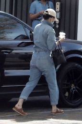 Katy Perry in a Denim Jumpsuit - Los Angeles 03/25/2022