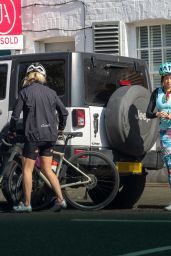 Katya Jones Rides Byke in London 03/26/2022